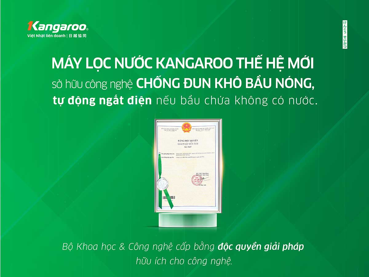 Máy lọc nước Kangaroo Hydrogen ion kiềm nóng lạnh KGHC12A2 Máy lọc nước Kangaroo Hydrogen ion kiềm nóng lạnh KGHC12A2